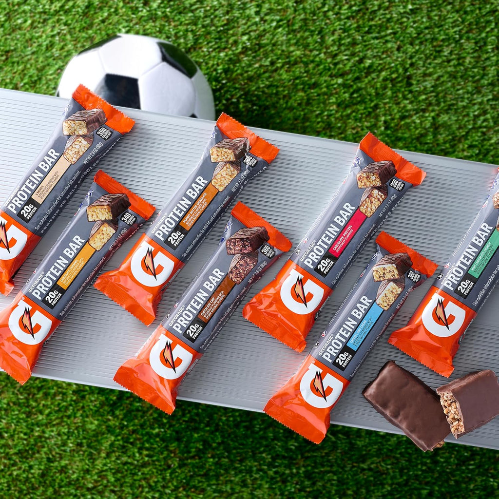 Gatorade Whey Protein Bar, 2.8 oz (12 pack, 20g protein per bar)