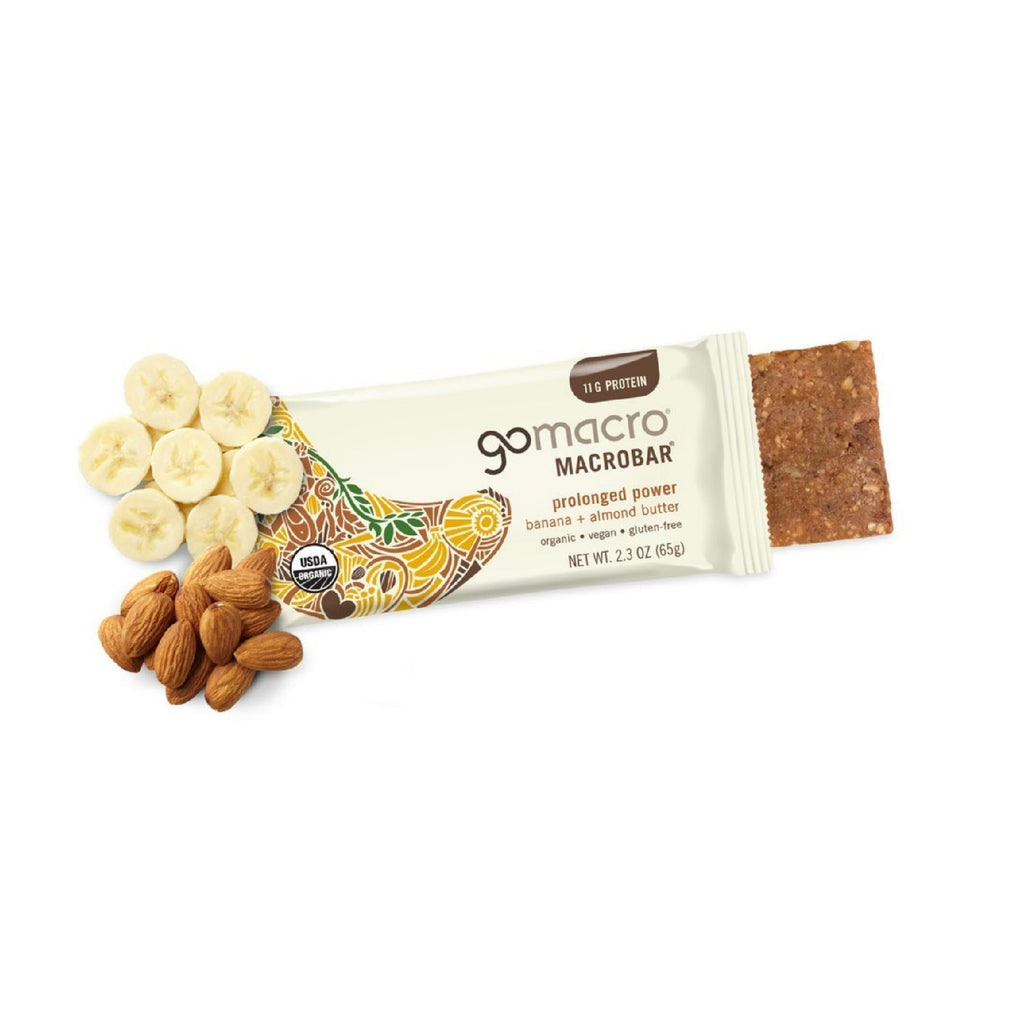 GoMacro MacroBar Organic Vegan Protein Bars, 11 grams of plant protein, 280 calories (2.3 Ounce Bars, 12 Count)