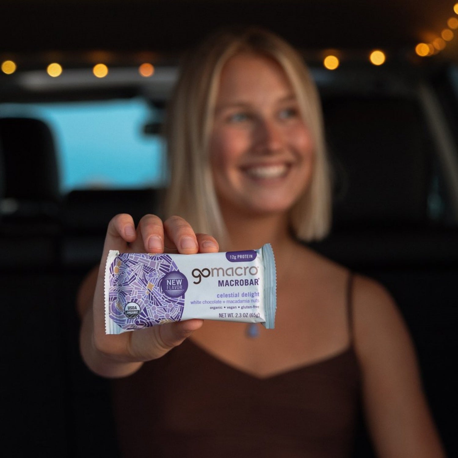 GoMacro MacroBar Organic Vegan Protein Bars, 11 grams of plant protein, 280 calories (2.3 Ounce Bars, 12 Count)